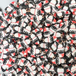 Frosty Penguin Pals: 5mm Clay Christmas Penguins Slices
