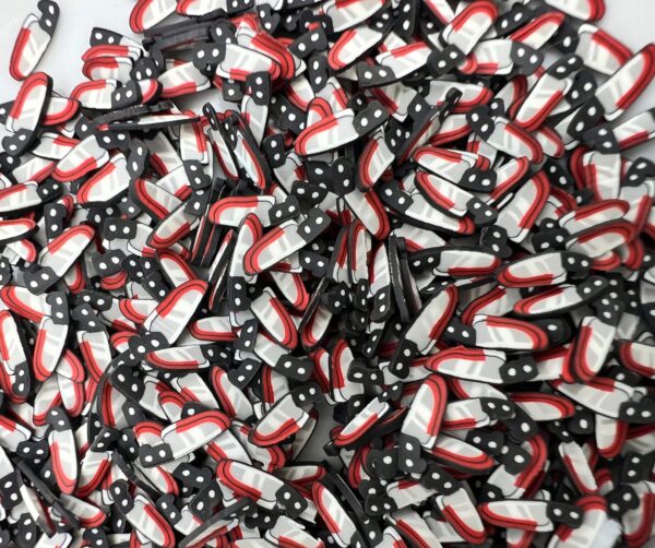 Crimson Cuties: 5mm Clay Knives with Blood Slices