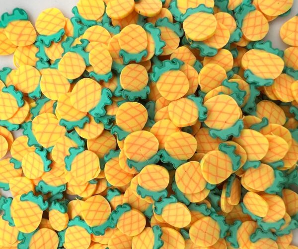 Pineapple Poppers: 5mm Clay Pineapples Slices