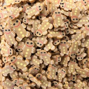 Tiny Ginger Fellows: 5mm Clay Gingerbread Man Slices