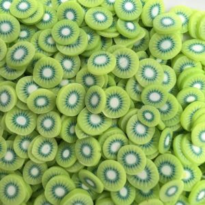 Kiwi Kicks: 5mm Clay Kiwi Fruit Slices