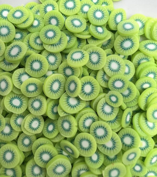 Kiwi Kicks: 5mm Clay Kiwi Fruit Slices