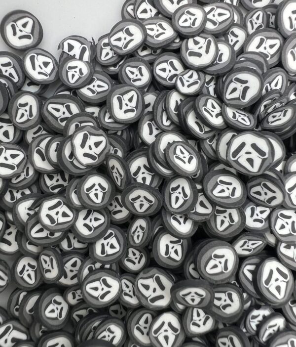 Ghost Face: 5mm Clay Ghost Face Slices