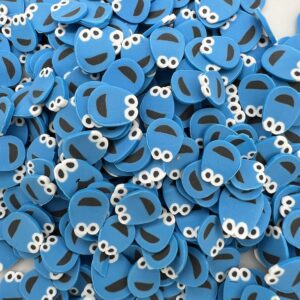 Sweet Monster Minis: 5mm Clay Cookie Monster Slices