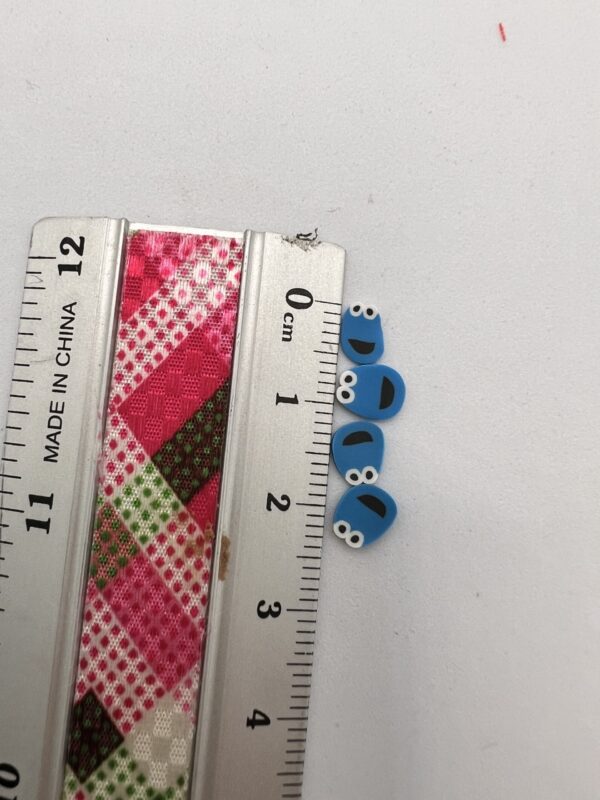 Sweet Monster Minis: 5mm Clay Cookie Monster Slices - Image 2