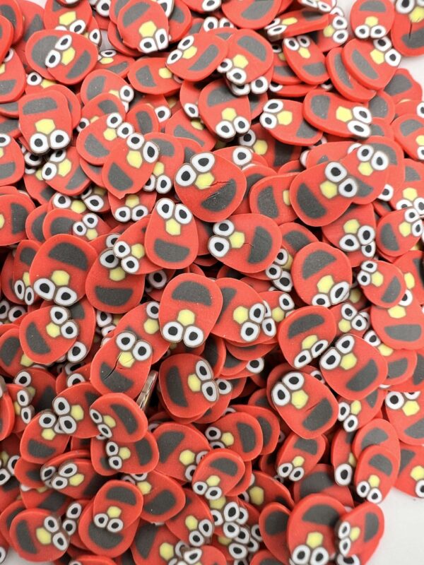 Tickle Me Elmo: 5mm Clay Elmo Slices