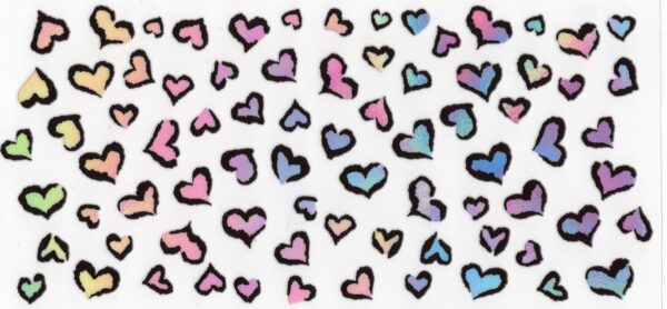 Rainbow Hearts 16oz