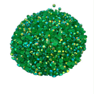 ShimmerBurst Green 3mm Flatback Rhinestones