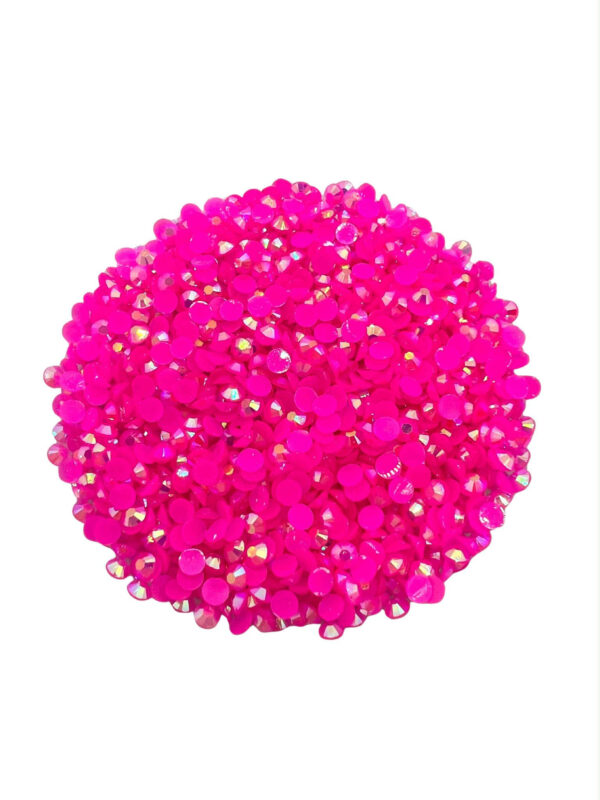 ShimmerBurst Baby Pink 3mm Flatback Rhinestones - Image 2