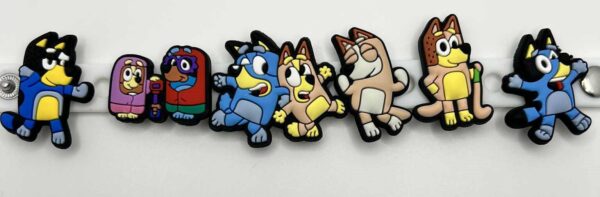 Bluey-Inspired Croc Charms – 6-Piece Kids Set