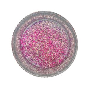 BubbleGlitz Pink 1/24" Iridescent Chunky Glitter – Crystal-Clear Shine