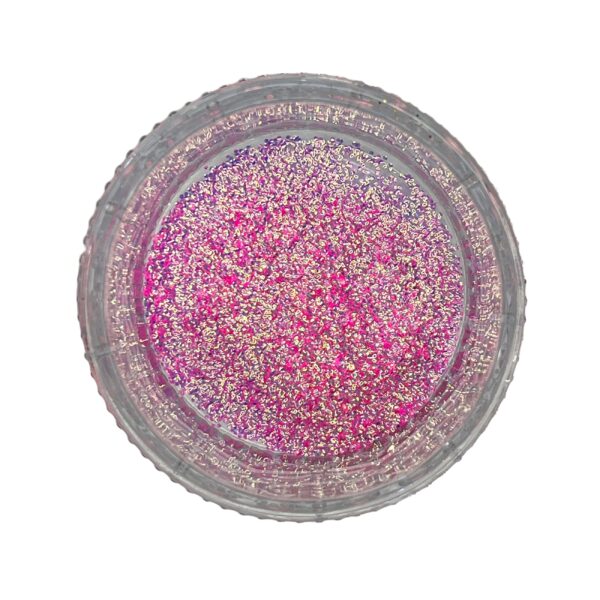 BubbleGlitz Pink 1/24" Iridescent Chunky Glitter – Crystal-Clear Shine