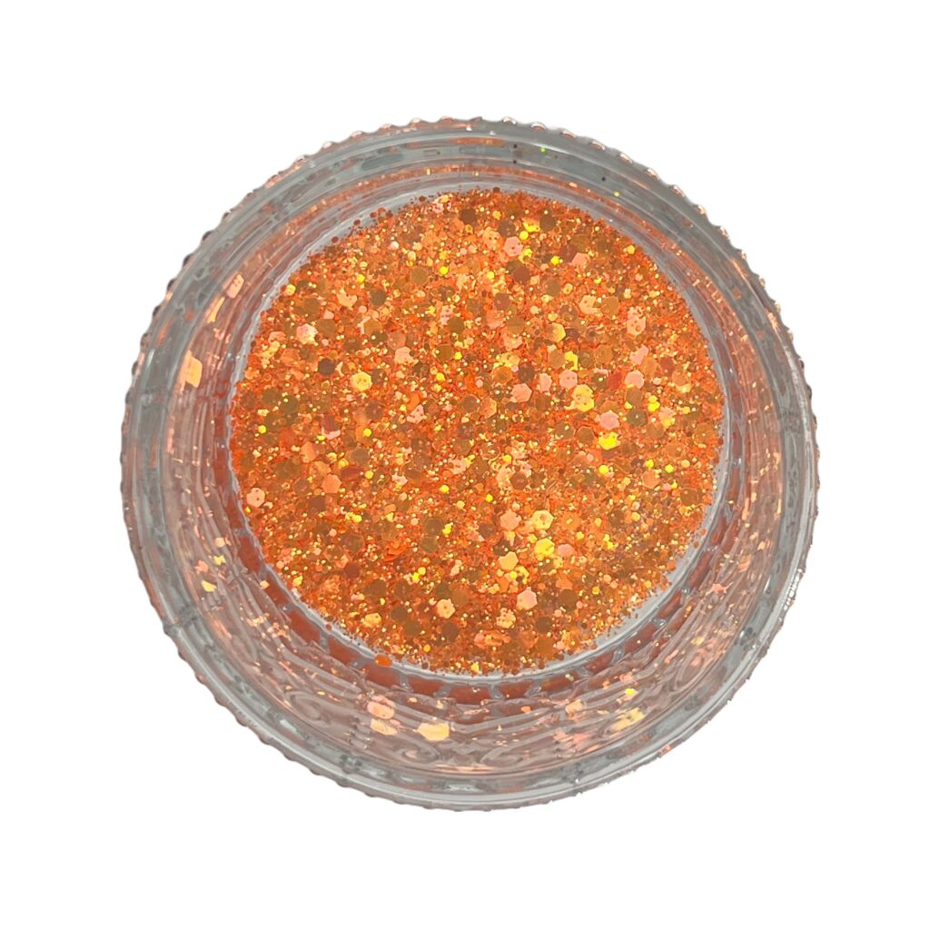 Aurora Pearl Orange - Chunky Iridescent Premium Glitter