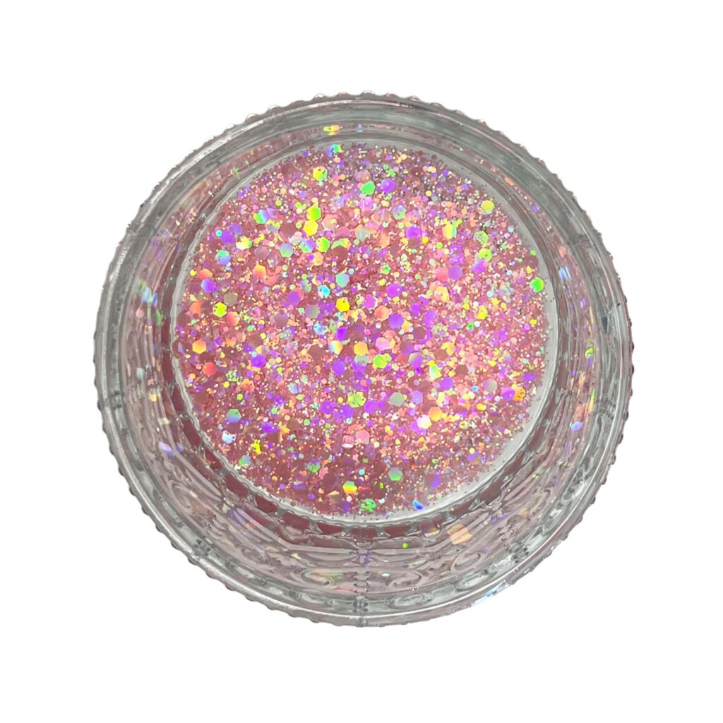 Pastel Prism Pink - Chunky Holographic Premium Glitter