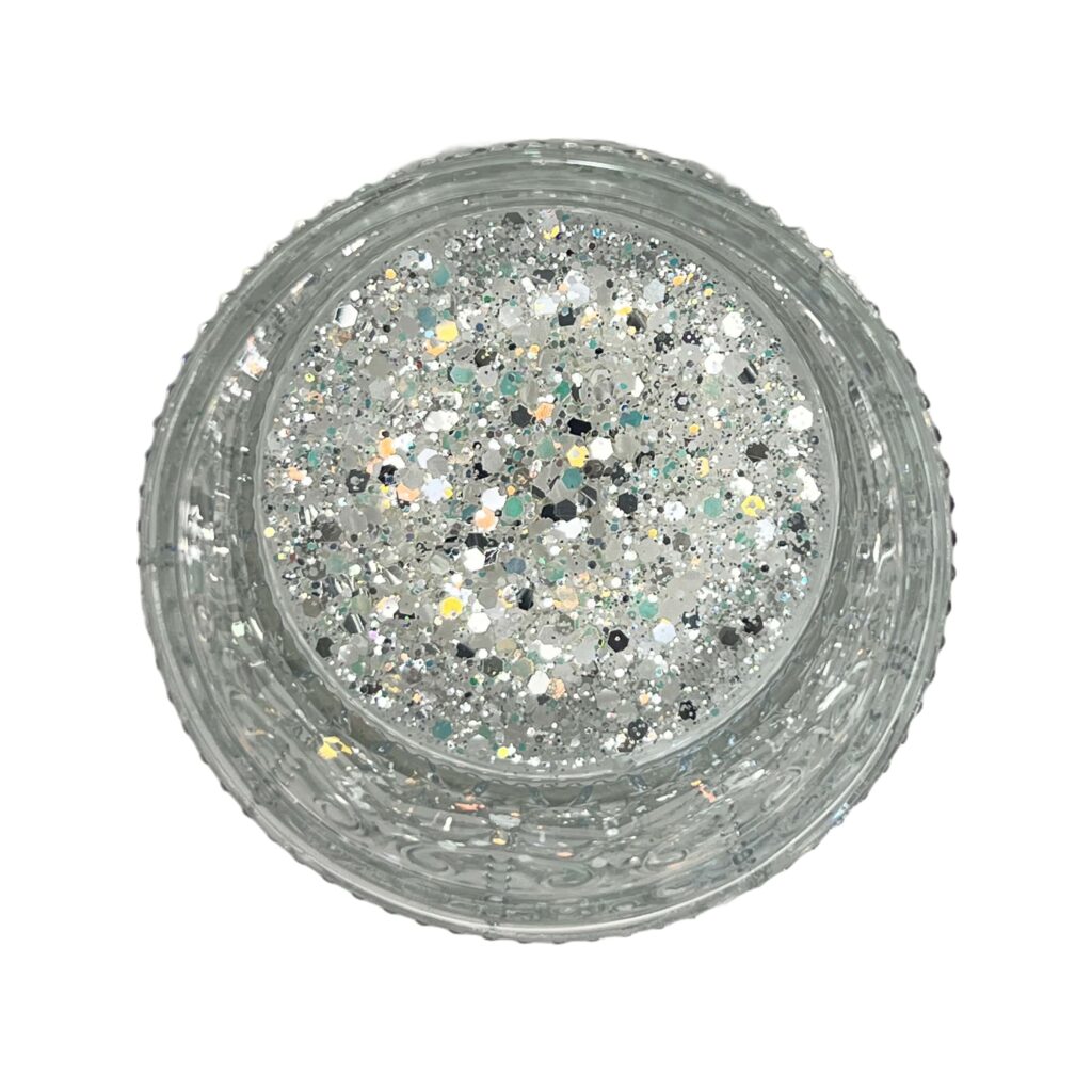Dazzle Glow Silver - Glow in the Dark Premium Glitter