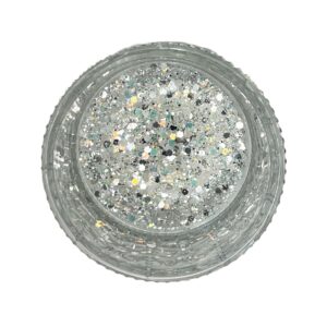 Dazzle Glow Silver - Glow in the Dark Premium Glitter