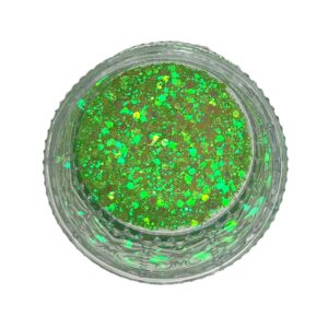 Aurora Pearl Green - Chunky Iridescent Premium Glitter