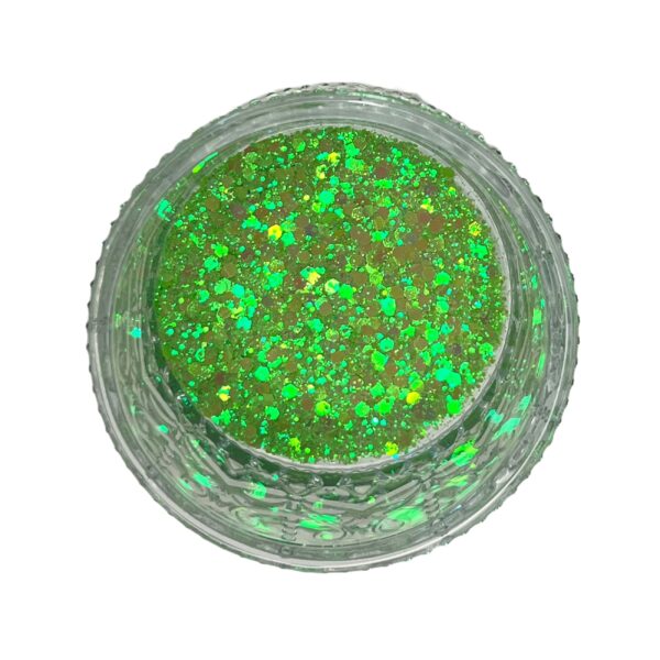 Aurora Pearl Green - Chunky Iridescent Premium Glitter