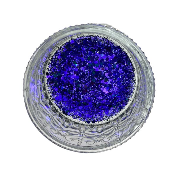 Colour shifting Purple black glitter