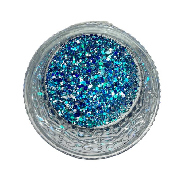 Luna Shift Blue Silver - Premium Colour Changing Glitter for Tumblers, Resin, Slime, Nails & Crafts