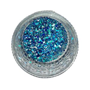 Luna Shift Blue Silver - Premium Glitter for Tumblers, Resin, Slime, Nails & Crafts