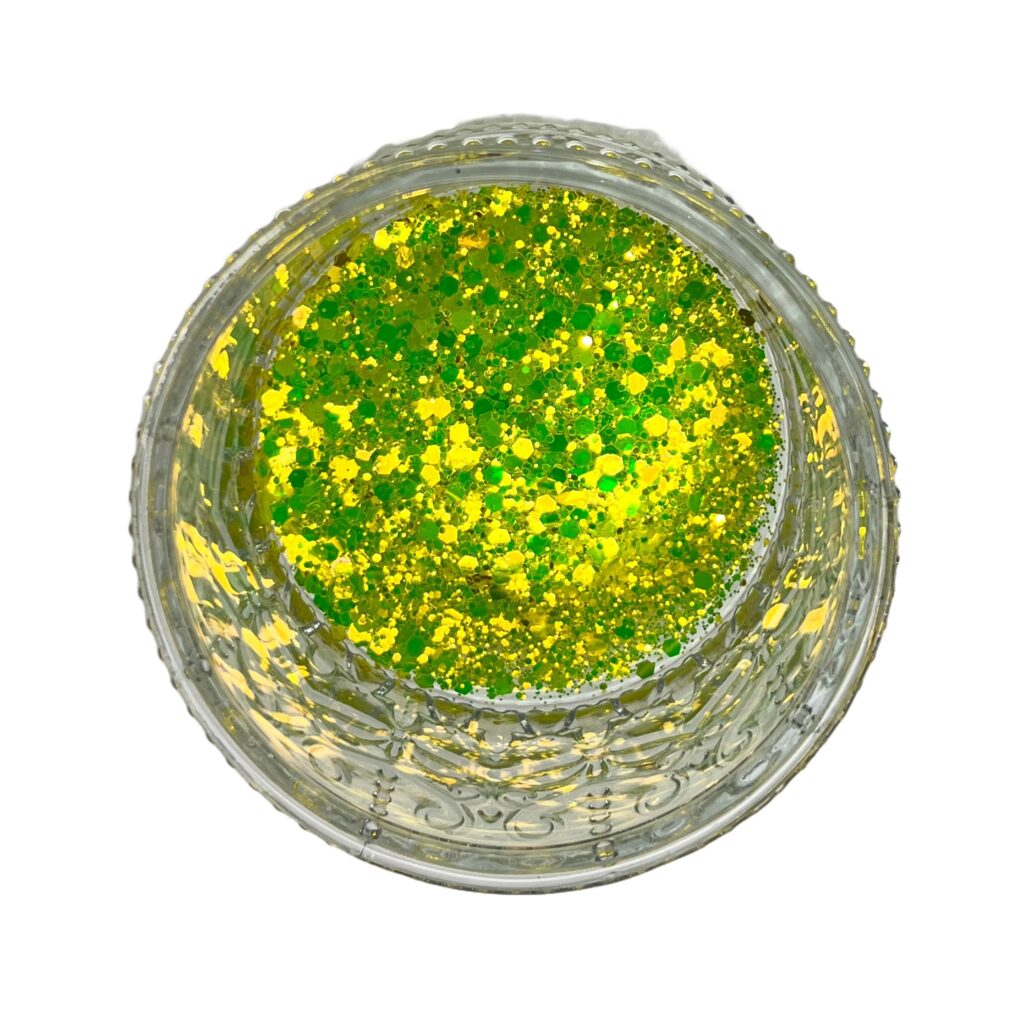 Luna Shift Yellow - Premium Glitter for Tumblers, Resin, Slime, Nails & Crafts