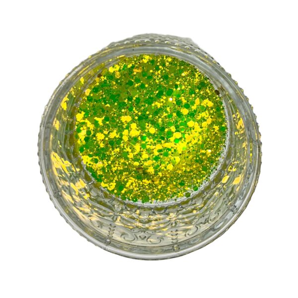 Luna Shift Yellow - Premium Glitter for Tumblers, Resin, Slime, Nails & Crafts