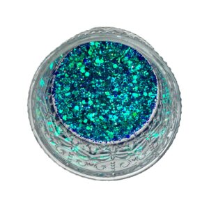 Luna Shift Blue Green - Premium Glitter for Tumblers, Resin, Slime, Nails & Crafts