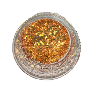 Luna Shift Orange - Premium Glitter for Tumblers, Resin, Slime, Nails & Crafts