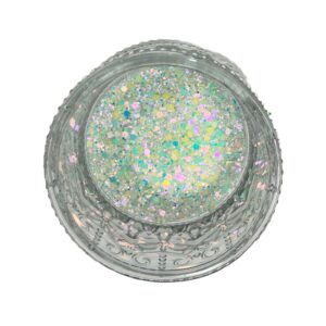 Luna Shift White Blue - Premium Glitter for Tumblers, Resin, Slime, Nails & Crafts