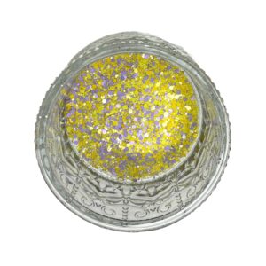 Confetti Sparkle Yellow Purple Mix - Chunky Mixed Colour Premium Glitter