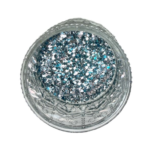Luna Shift Light Blue Silver - Premium Glitter for Tumblers, Resin, Slime, Nails & Crafts