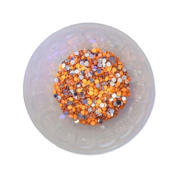 Electric Bling Orange – Neon UV Colour-Changing 4mm Rhinestones | Glow Craft Flatback Gems for Tumblers, Resin & DIY Bling - Image 2