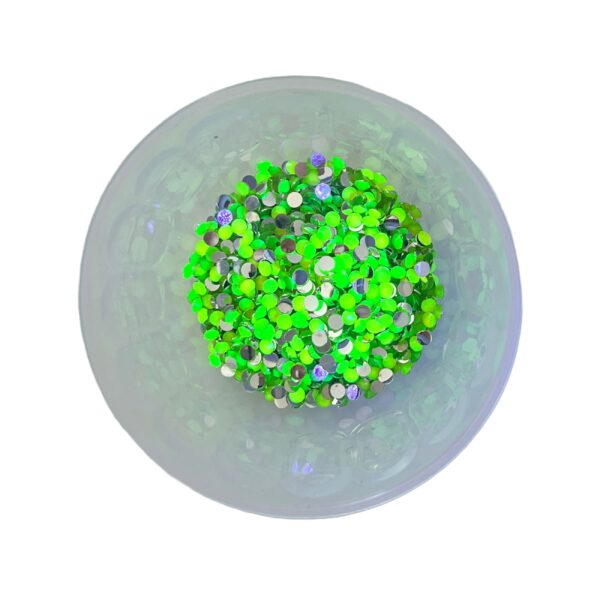 Electric Bling Yellow – Neon UV Colour-Changing 4mm Rhinestones | Glow Craft Flatback Gems for Tumblers, Resin & DIY Bling - Image 2