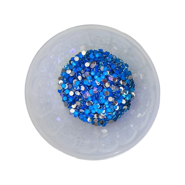 Electric Bling Blue – Neon UV Colour-Changing 4mm Rhinestones | Glow Craft Flatback Gems for Tumblers, Resin & DIY Bling - Image 2