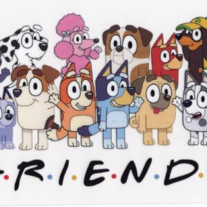 Bluey Friends 16oz UV DTF Wrap