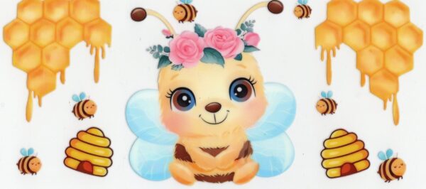 Bee Happy - UV DTF Wrap