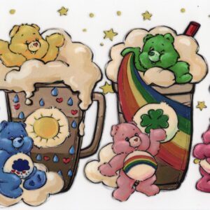 Care Bears Drinks 16oz UV DTF Wrap