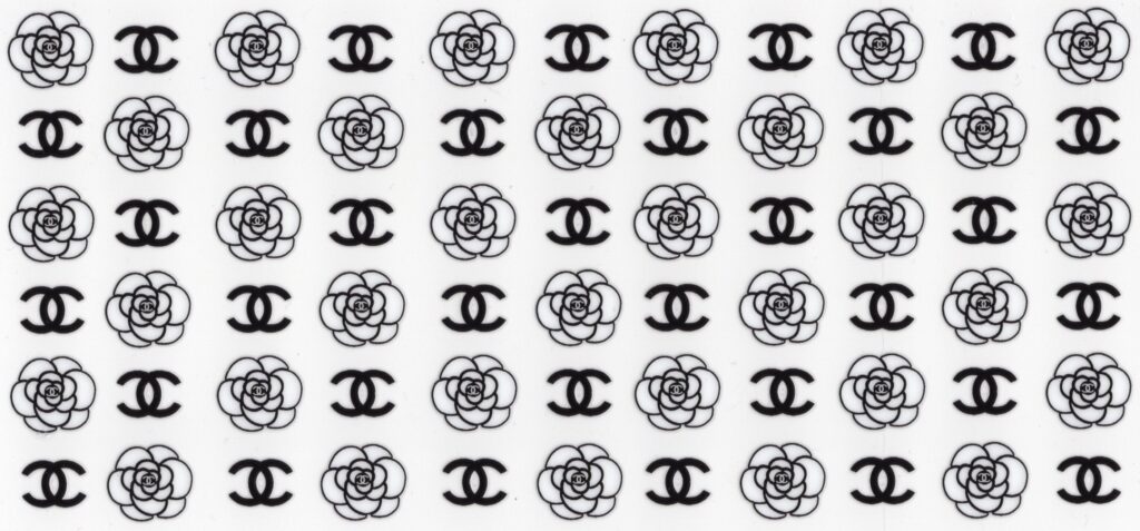 Chanel Inspired Flowers 16oz UV DTF Wrap