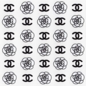 Chanel Inspired Flowers 16oz UV DTF Wrap