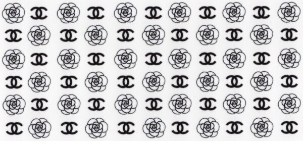 Chanel Inspired Flowers 16oz UV DTF Wrap
