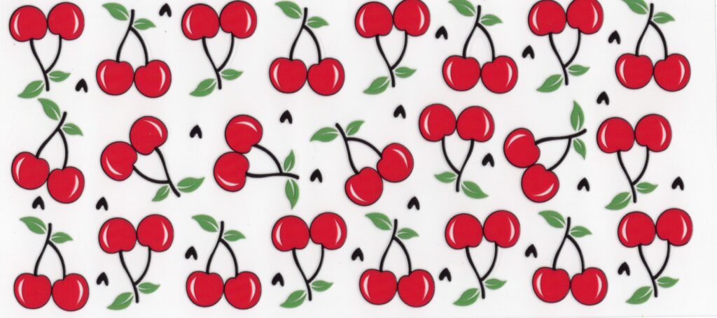 Cherries all Over 16oz UV DTF Wrap
