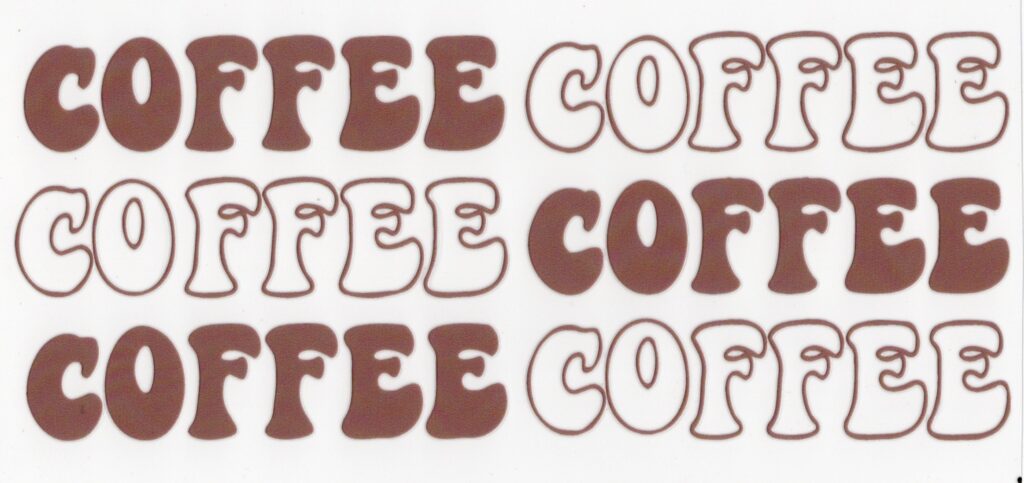 Coffee 16oz UV DTF Wrap
