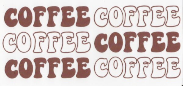 Coffee 16oz UV DTF Wrap