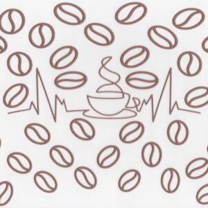 Coffee Bean Heartbeat UV DTF 20oz Wrap