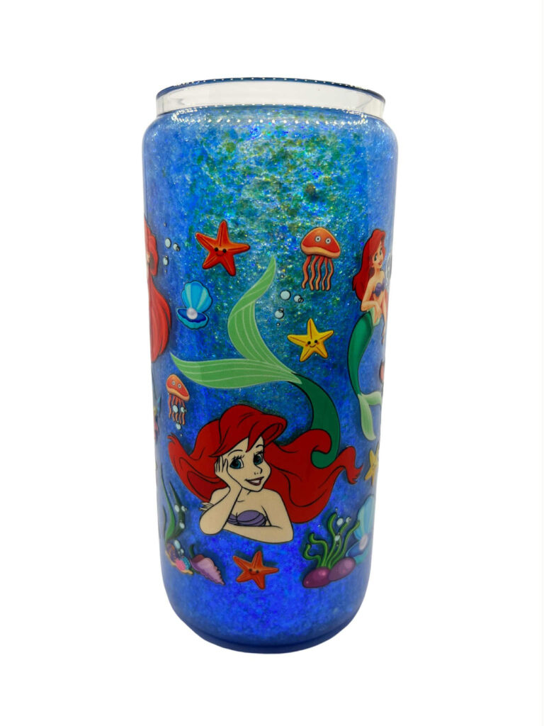 Little Mermaid Under the Sea with Embellished Lid - Ready Made Cup