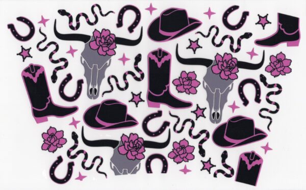 Cowgirl Vibes UV DTF 20oz Wrap