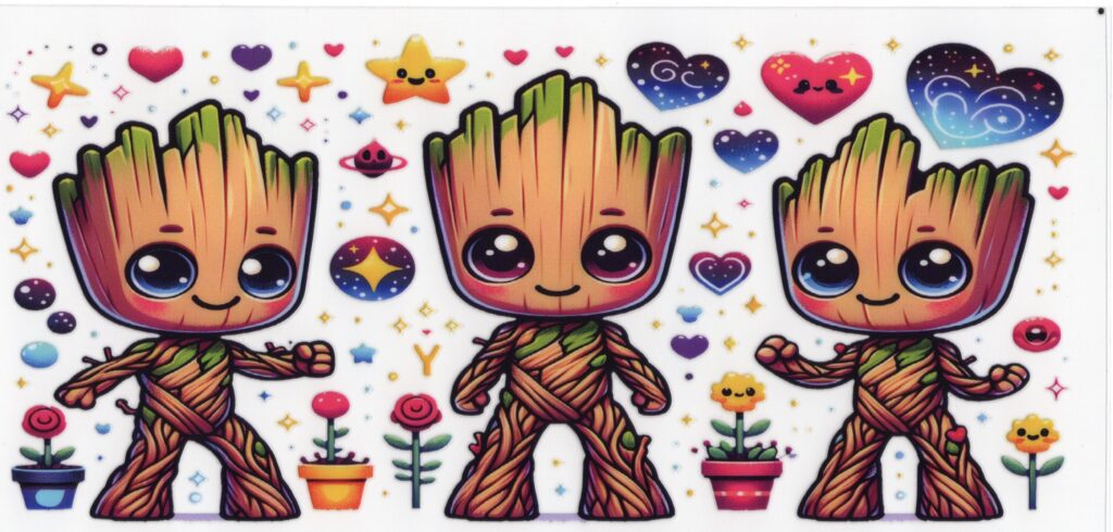 Groot Loves UV DTF Wrap UV DTF Wrap