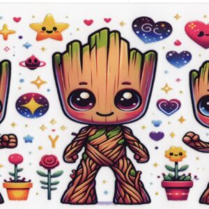 Groot Loves UV DTF Wrap UV DTF Wrap