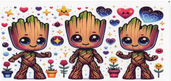 Groot Loves UV DTF Wrap UV DTF Wrap